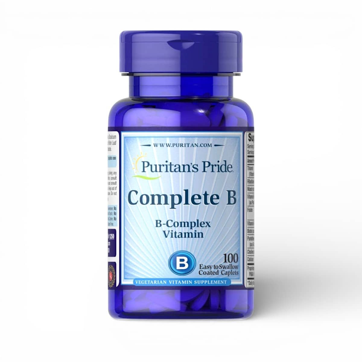 Puritan's Pride, Complete B, 100 Coated Caplets 1