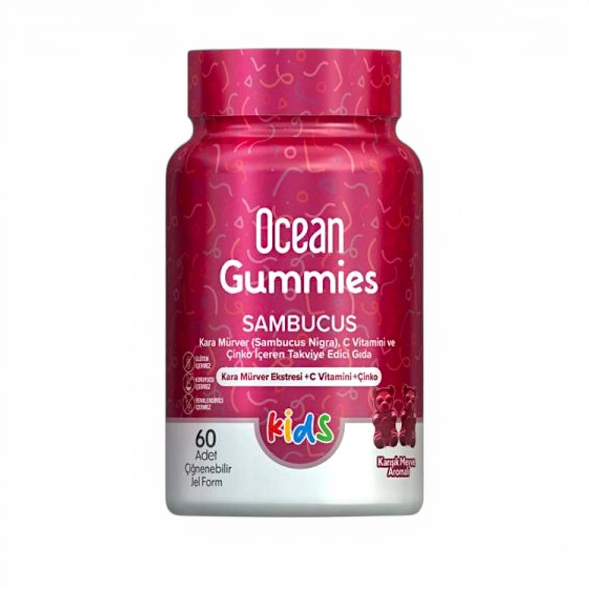 OCEAN, GUMMIES SAMBUCUS KIDS 60 GUM 1