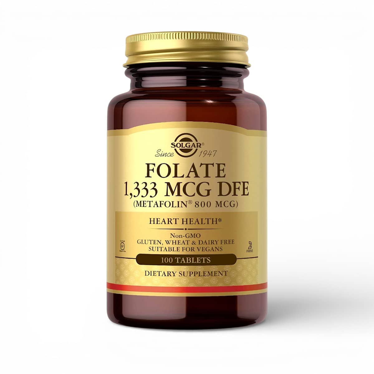 Solgar, Folate, 1,333 mcg DFE, 100 Tablets 1