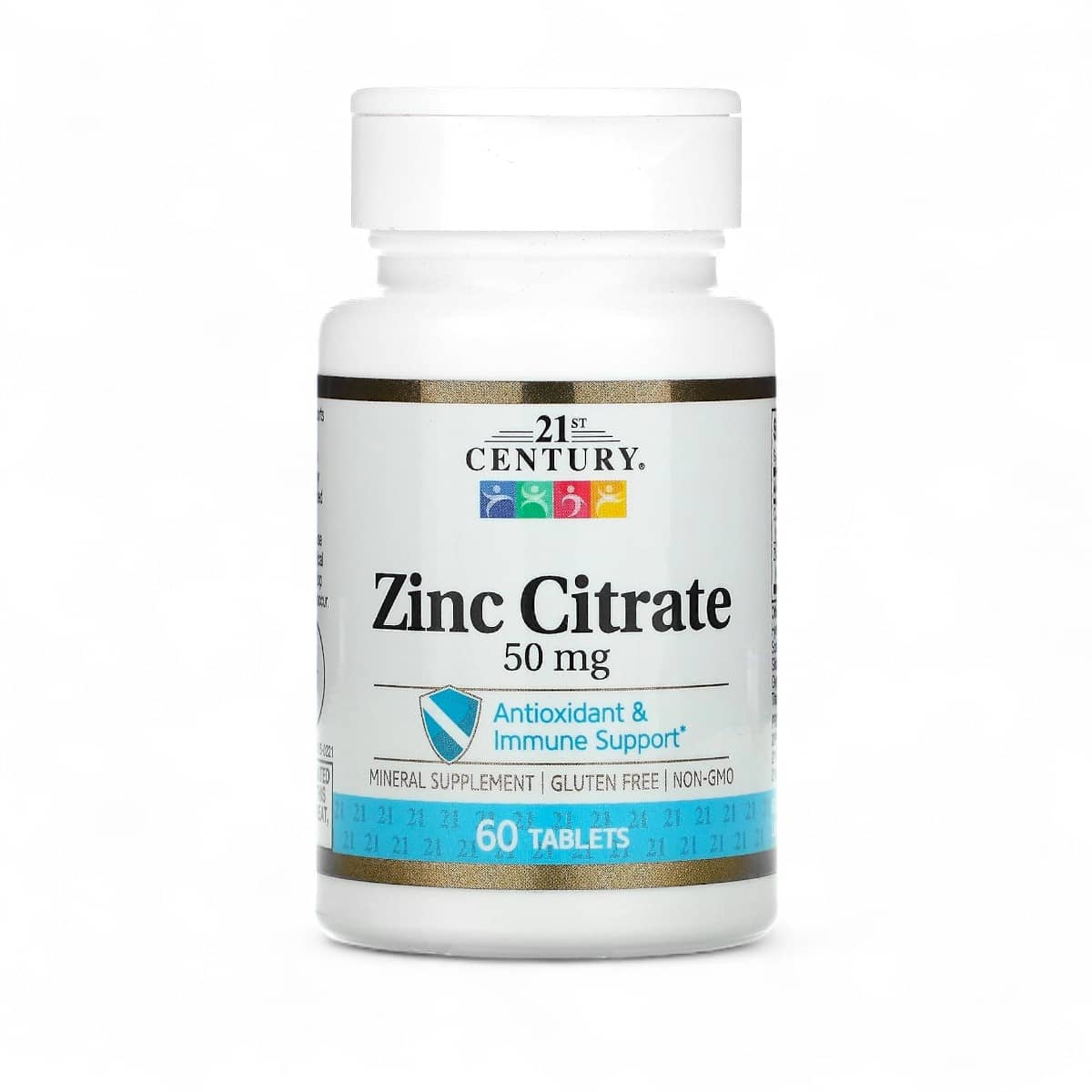 21st Century, Zinc Citrate, 50 mg, 60 Tablets 1