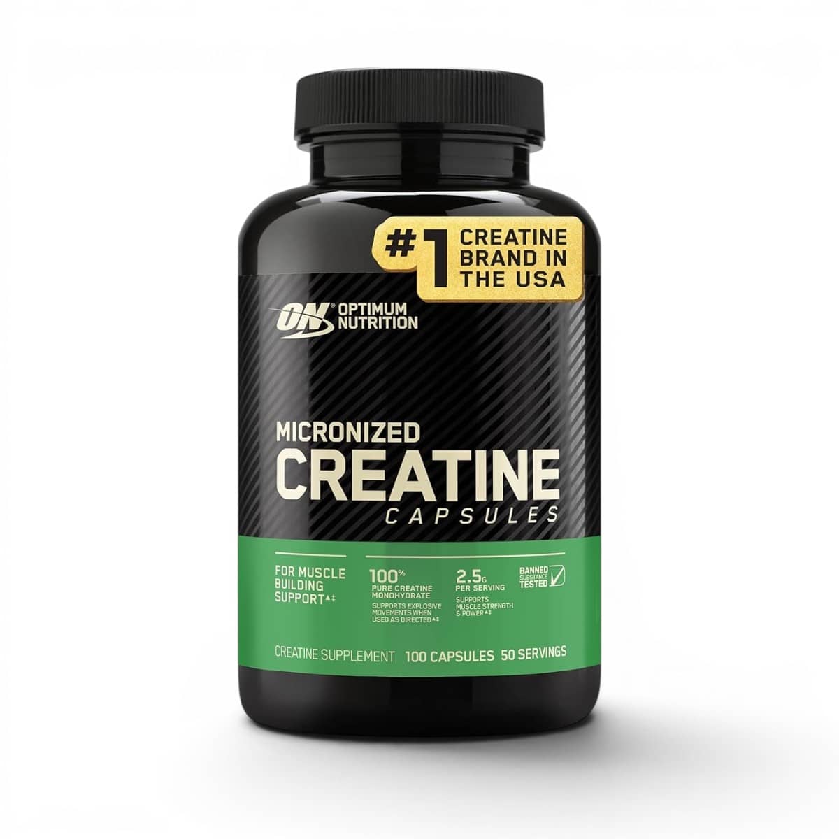Optimum Nutrition, Micronized Creatine, 100 Capsules 1