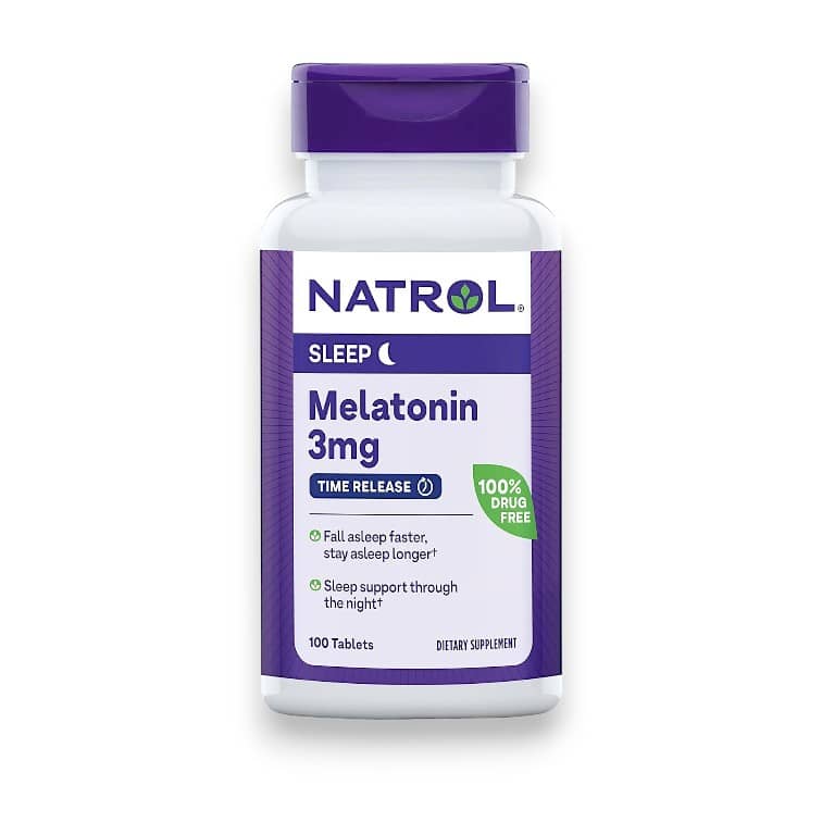 Natrol, Melatonin, Time Release, 3 mg, 100 Tablets 1