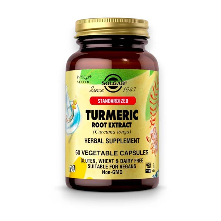 Solgar, Turmeric Root Extract, 60 Vegetable Capsules 1