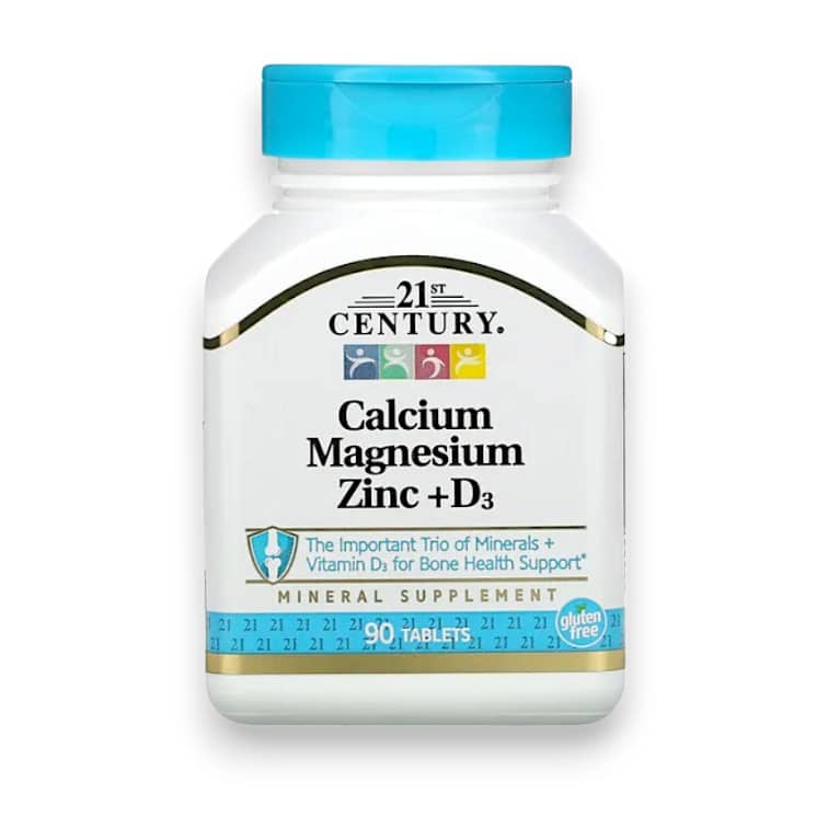 21st Century, Calcium Magnesium Zinc + D3, 90 Tablets 1