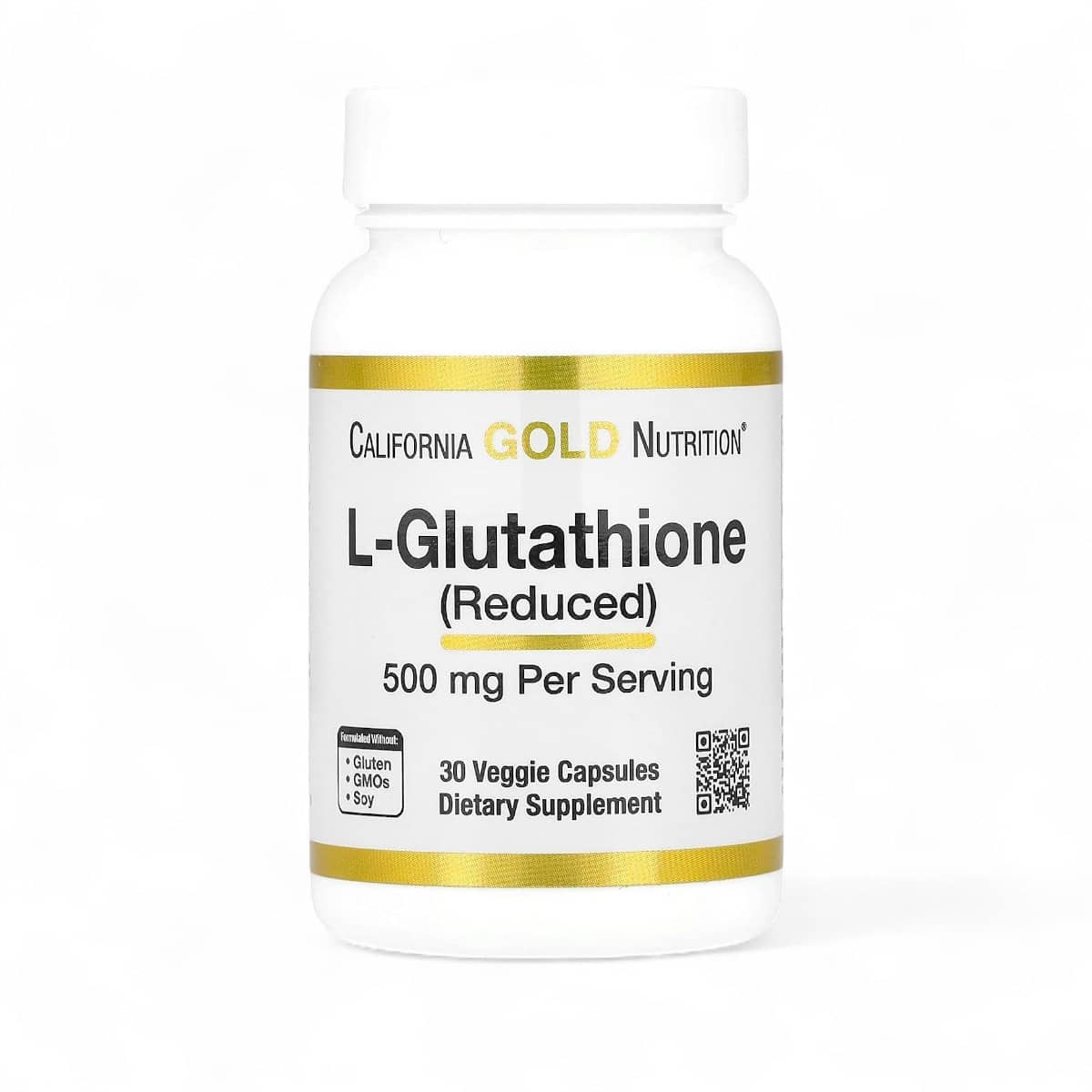 California Gold Nutrition, L-Glutathione (Reduced), 500 mg, 30 Veggie Capsules 1