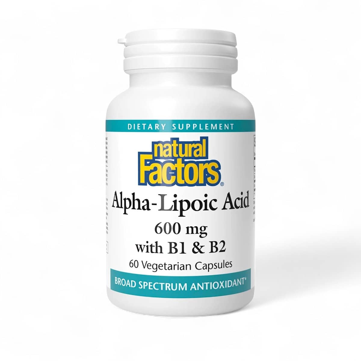 Natural Factors, Alpha-Lipoic Acid 600 mg with B1 & B2, 60caps 1