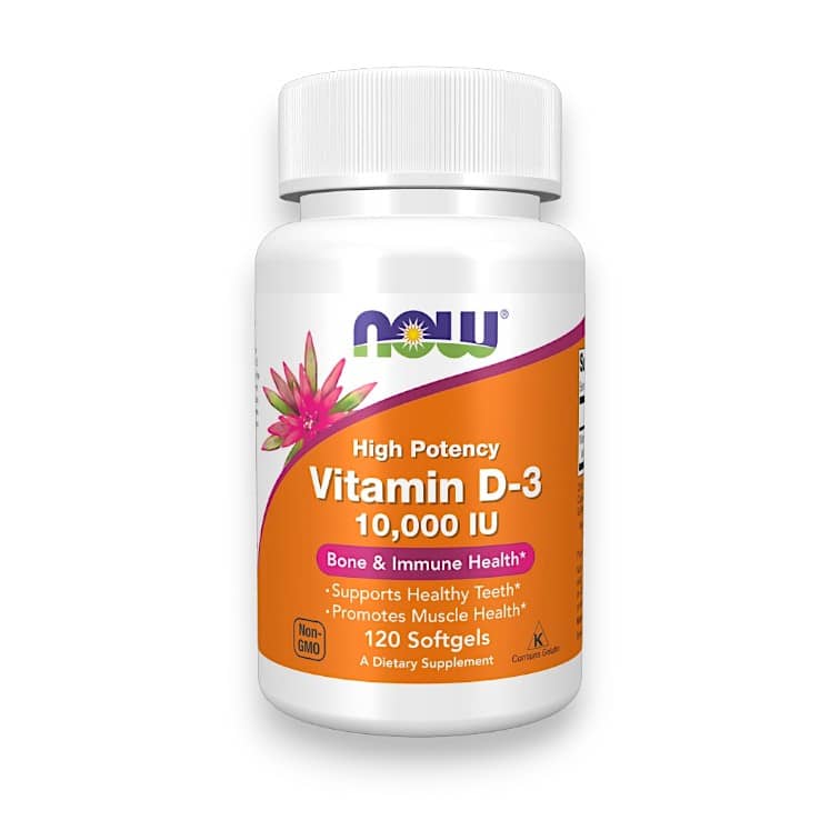 NOW Foods, Vitamin D-3, High Potency , 10,000 IU, 120 Softgels 1