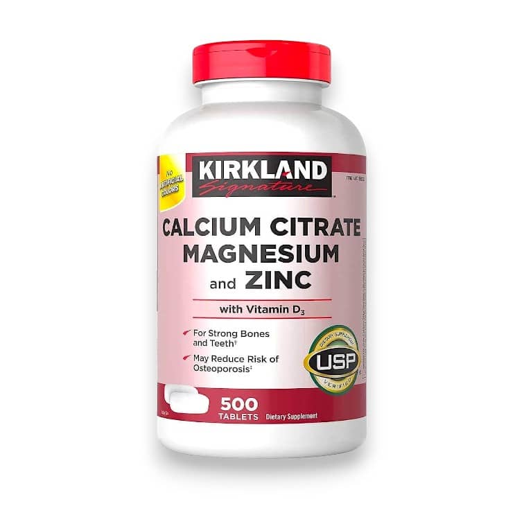 KIRKLAND, Calcium citrate + Magnesium + Zinc, 500 tablet 1