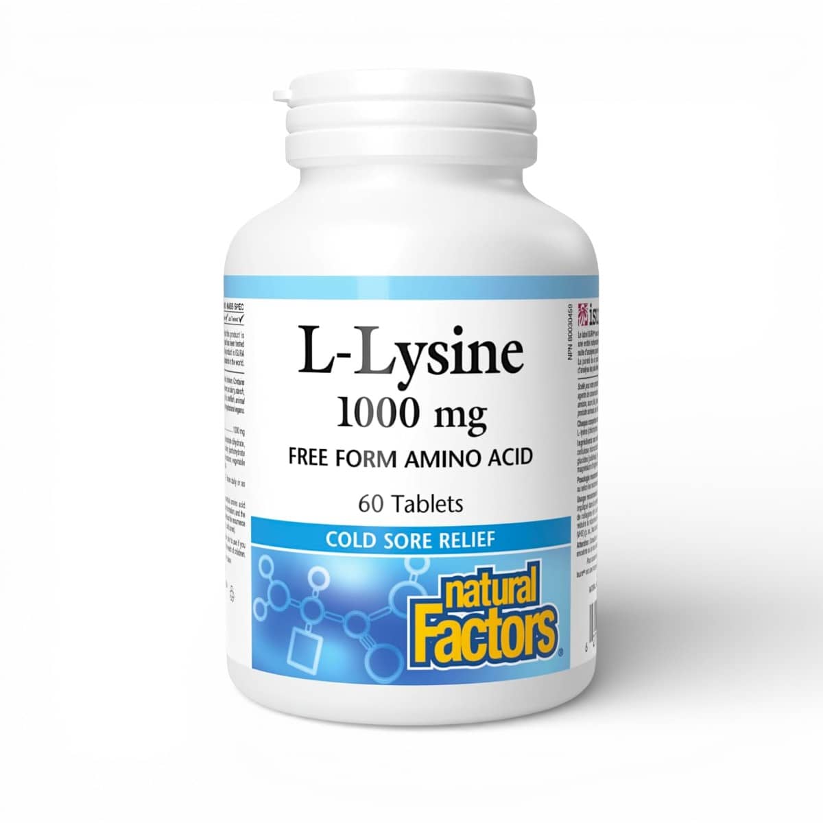 Natural Factors, L-Lysine, 1000 mg, 60 Tablets 1