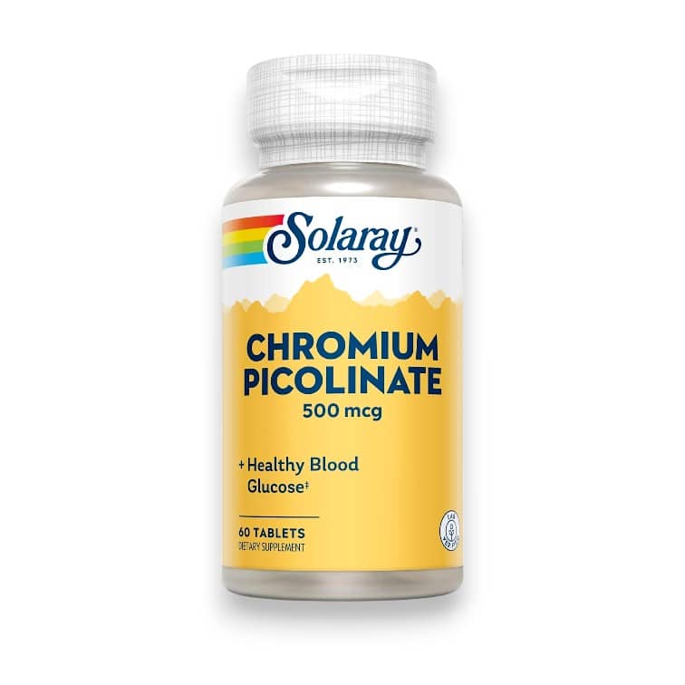 Solaray, Chromium Picolinate, 500 mcg, 60 Tablets 1