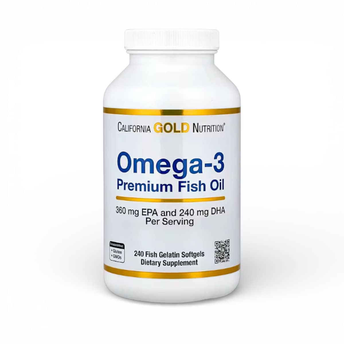 California Gold Nutrition, Omega-3, Premium Fish Oil, 240 Fish Gelatin Softgels 1
