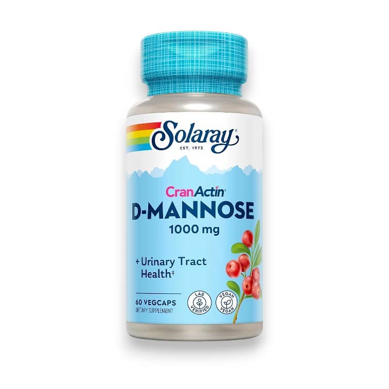 Solaray, CranActin® D-Mannose, 60 VegCaps 1
