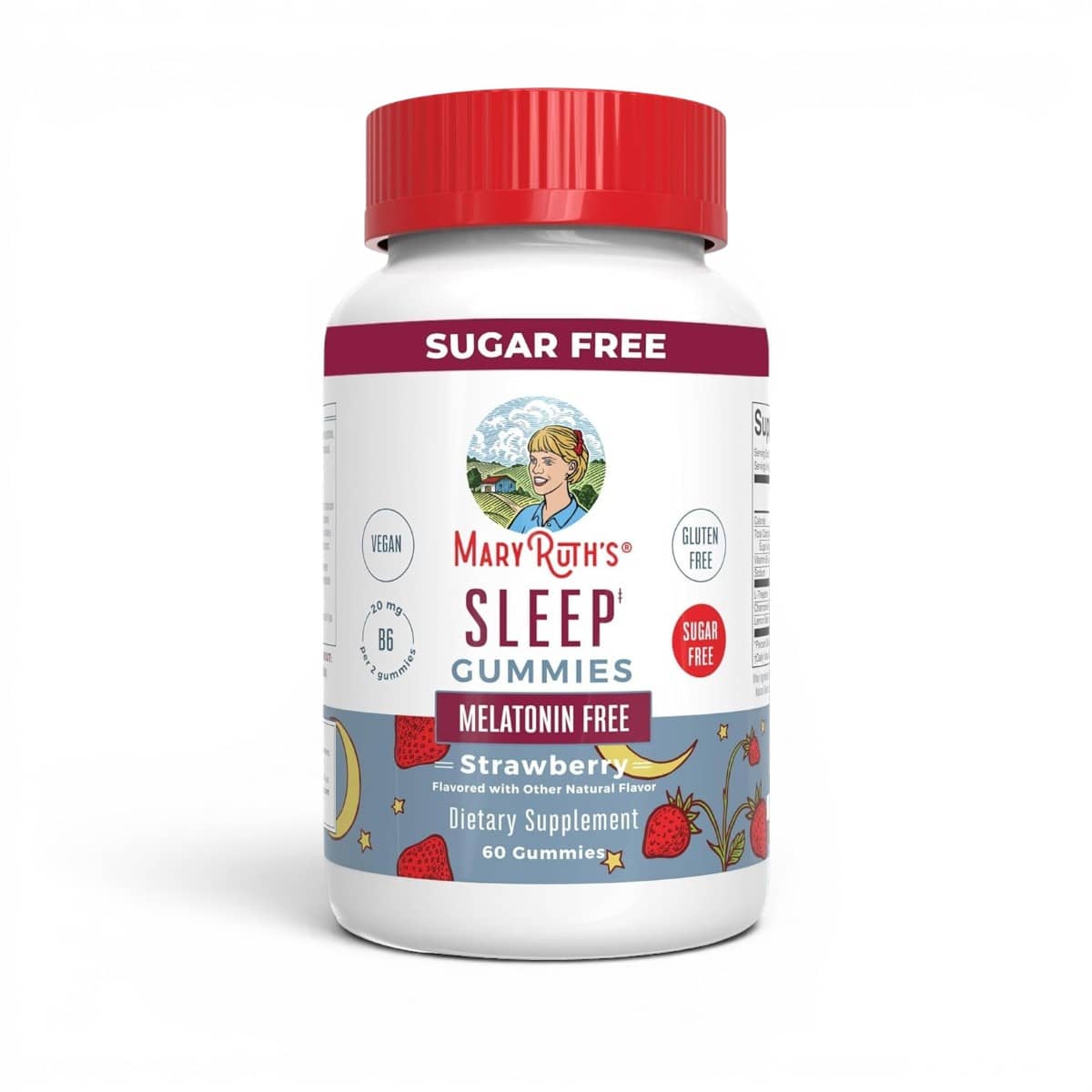 MaryRuth's, Sleep Gummies, Melatonin Free, Strawberry, 60 Gummies 1