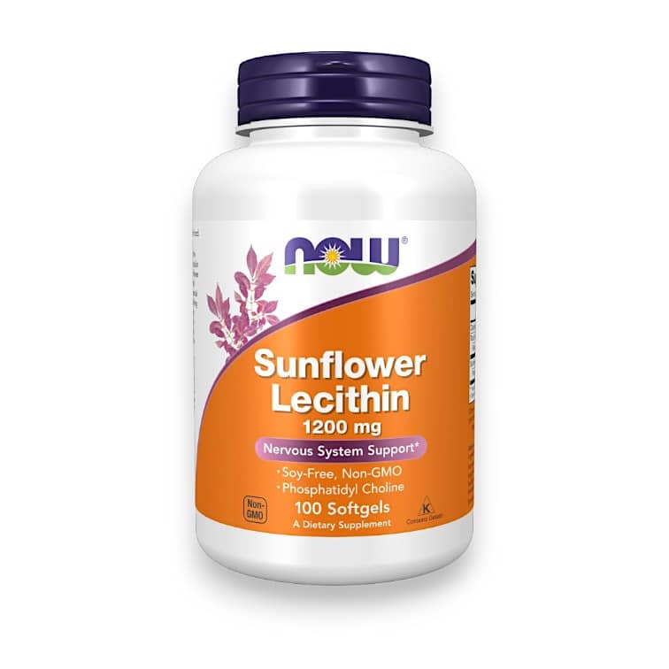 NOW Foods, Sunflower Lecithin, 1,200 mg, 100 Softgels 1