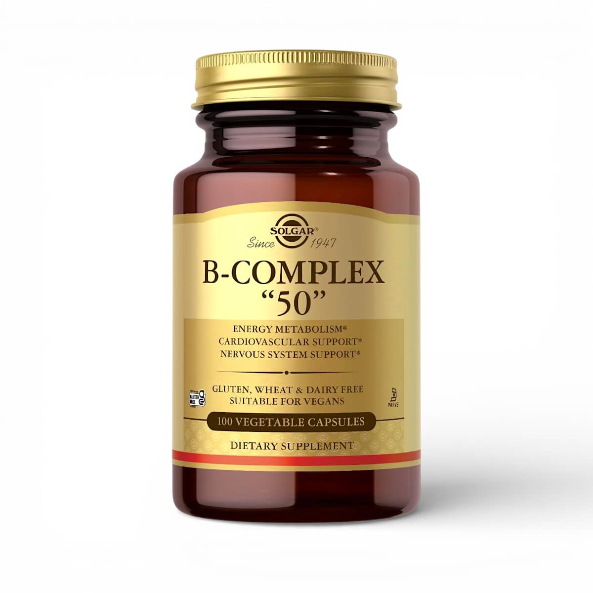 Solgar, B-Complex "50", 100 Vegetable Capsules 1