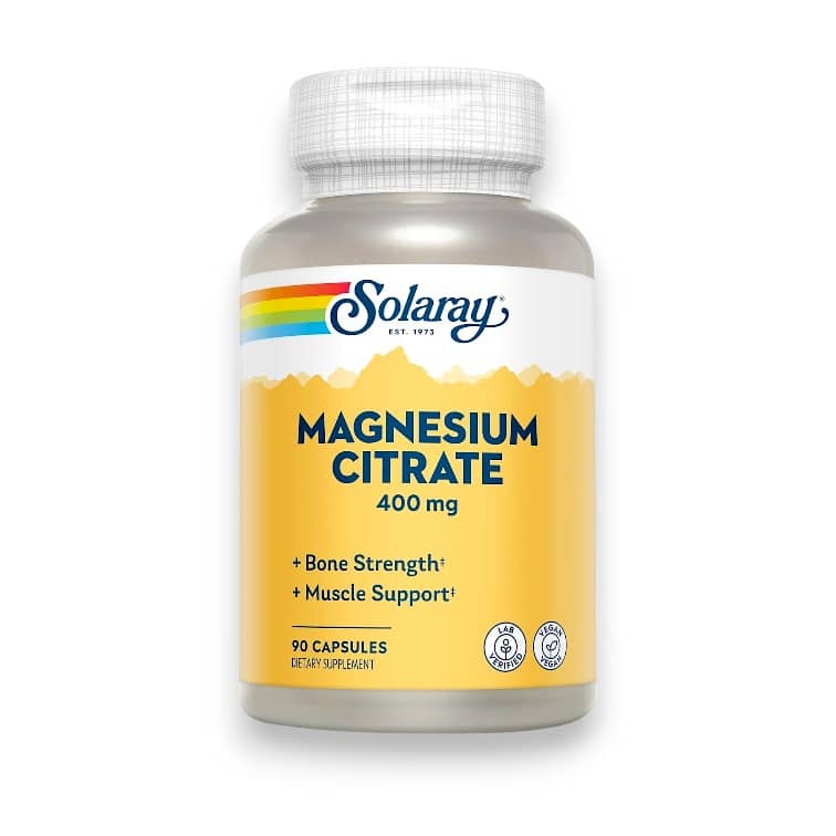 Solaray, Magnesium Citrate, 400 mg, 90 Capsules 1