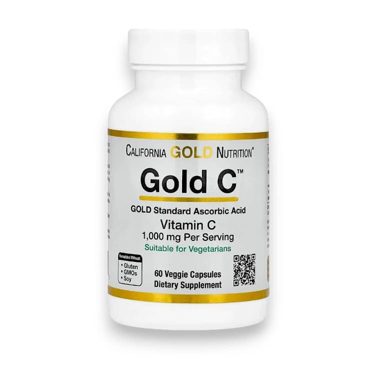 California Gold Nutrition, Gold C, USP Grade Vitamin C, 1,000 mg, 60 Veggie Capsules 1