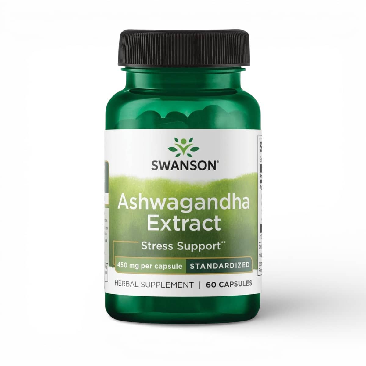 Swanson, Ashwagandha Extract, Standardized, 450 mg, 60 Capsules 1
