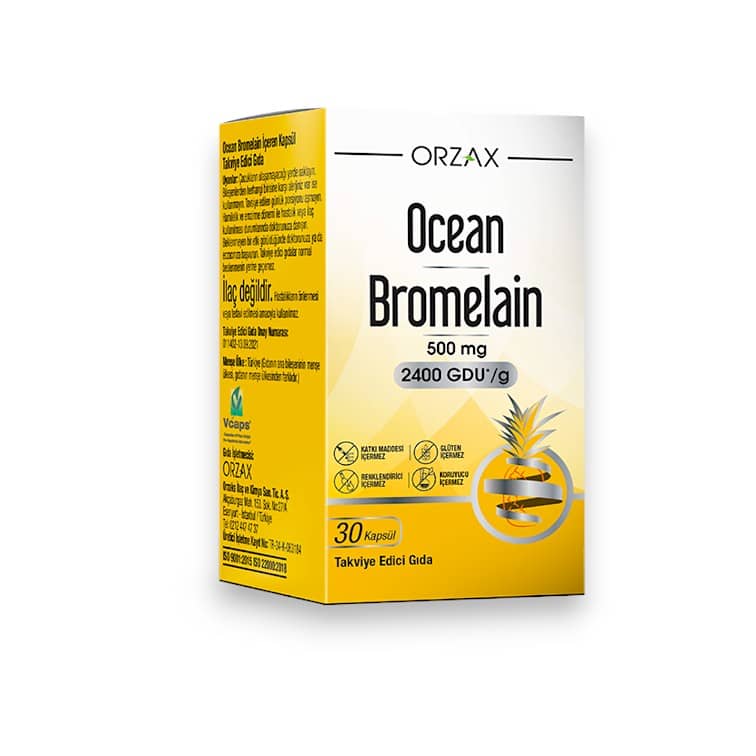 Ocean Bromelain, 500 mg, 30 Capsules 1