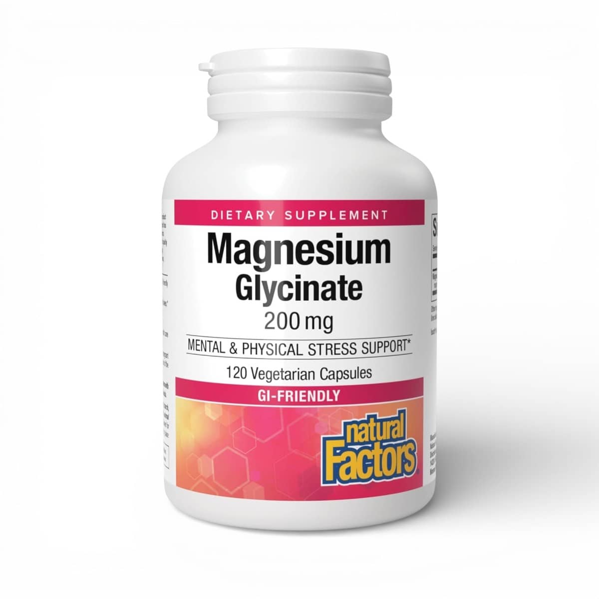Natural Factors, Magnesium Glycinate , 200 mg, 120 Vegetarian Capsules 1