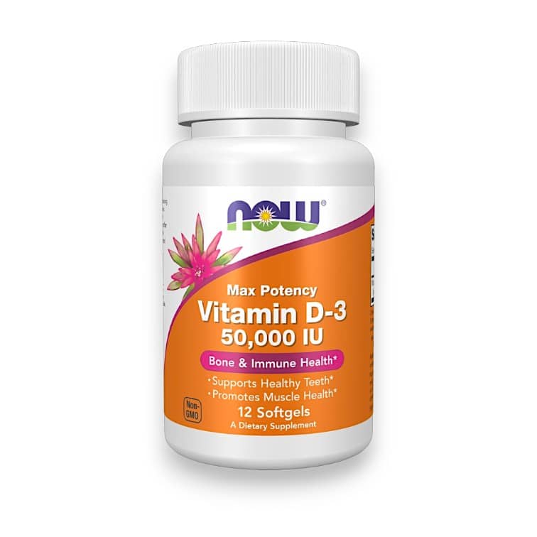 NOW Foods, Vitamin D-3, Max Potency, 50,000 IU, 12 Softgels 1