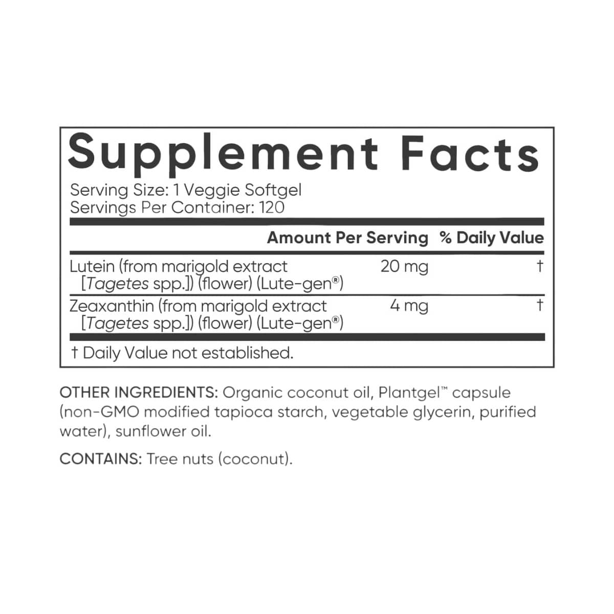 Sports Research , Lutein & Zeaxanthin, 120 veggie softgels 2