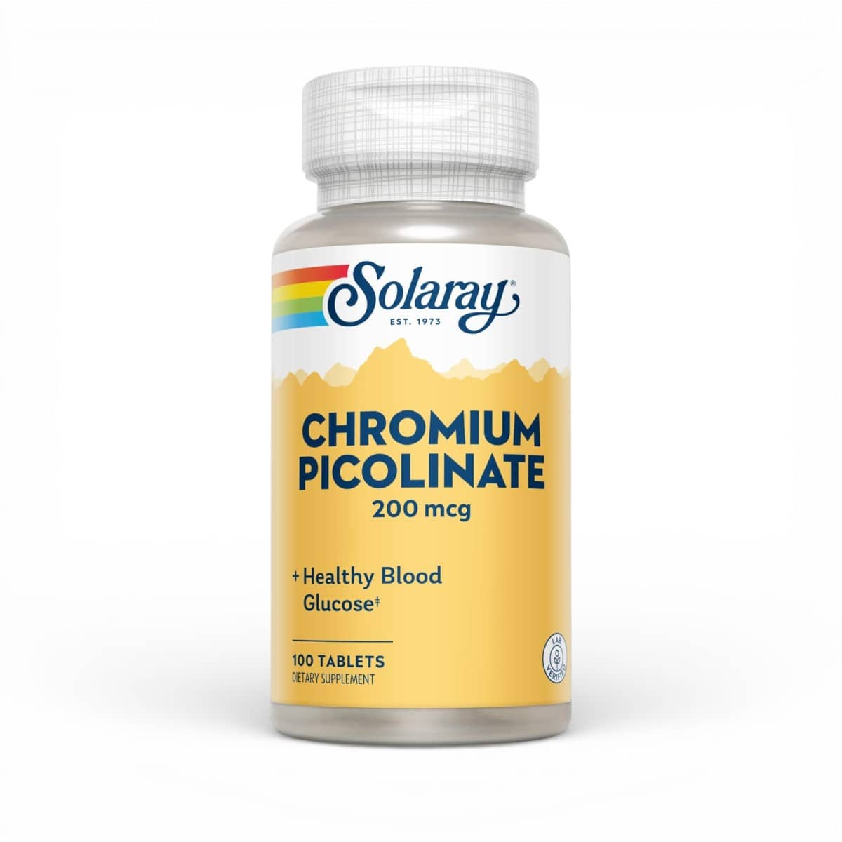 Solaray, Chromium Picolinate, 200 mcg, 100 Tablets 1