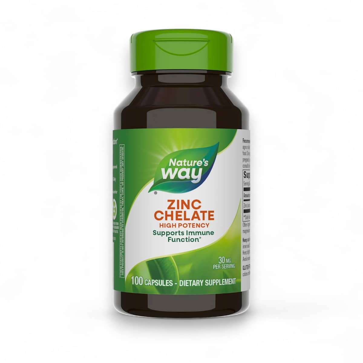 Nature's Way, Zinc Chelate, 30 mg, 100 Capsules 1