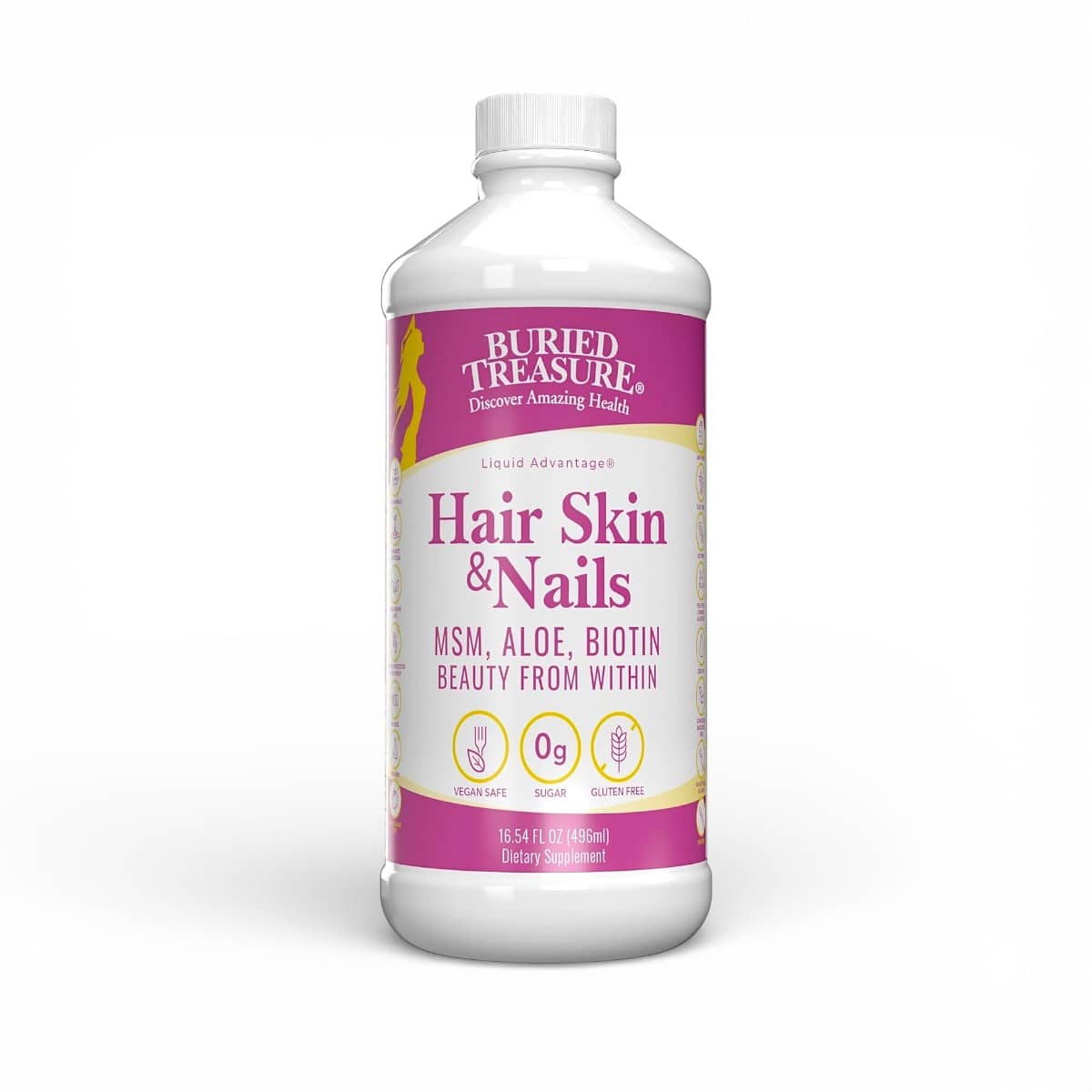 Buried Treasure, Hair Skin & Nails Liquid Advantage, 496 ml 1