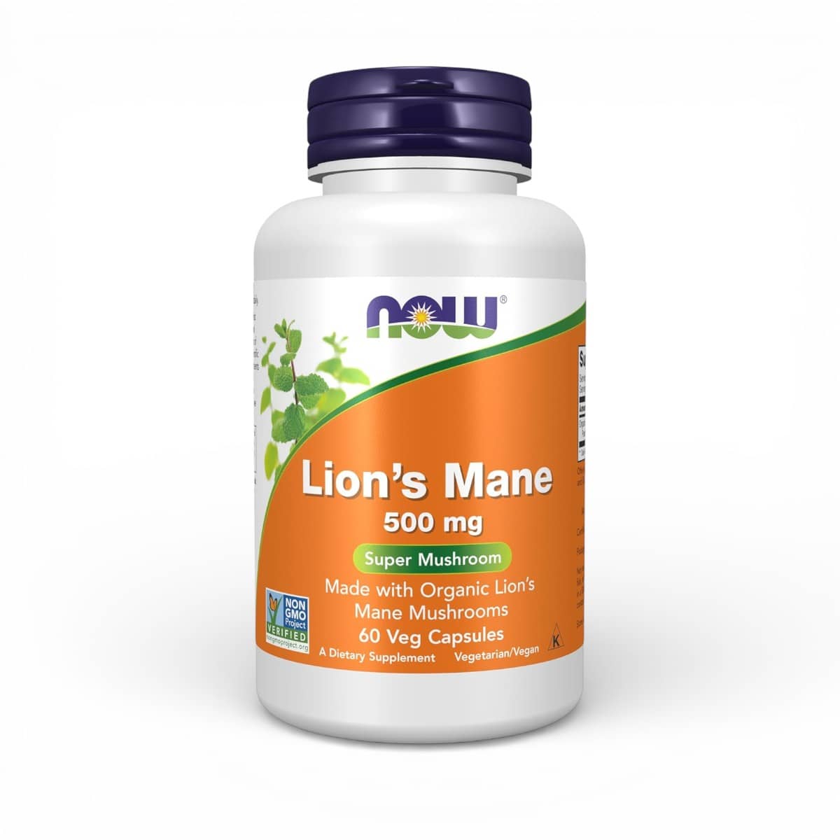 NOW Foods, Lion's Mane, 500 mg, 60 Veg Capsules 1