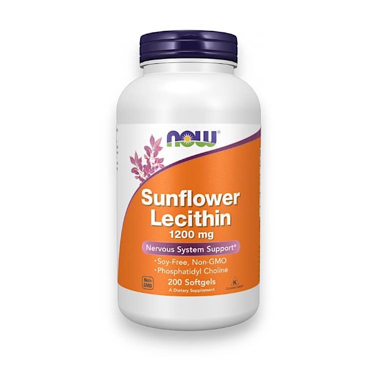 NOW Foods, Sunflower Lecithin, 1,200 mg, 200 Softgels 1