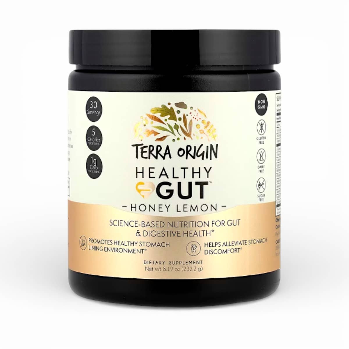 Terra Origin, Healthy Gut™, Honey Lemon, 8.19 oz (232.2 g) 1