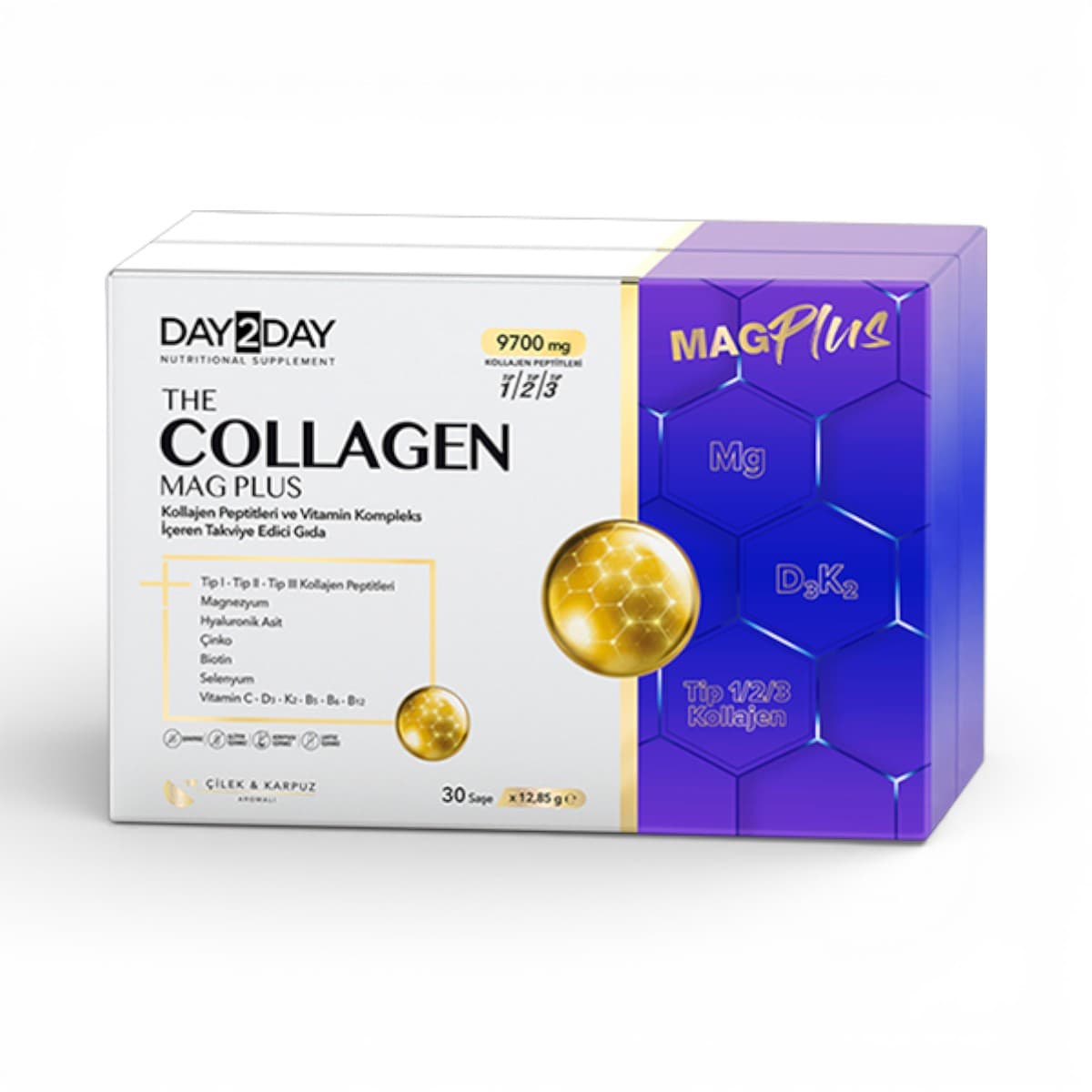 Day2Day, Collagen Mag Plus, 30 Sashe