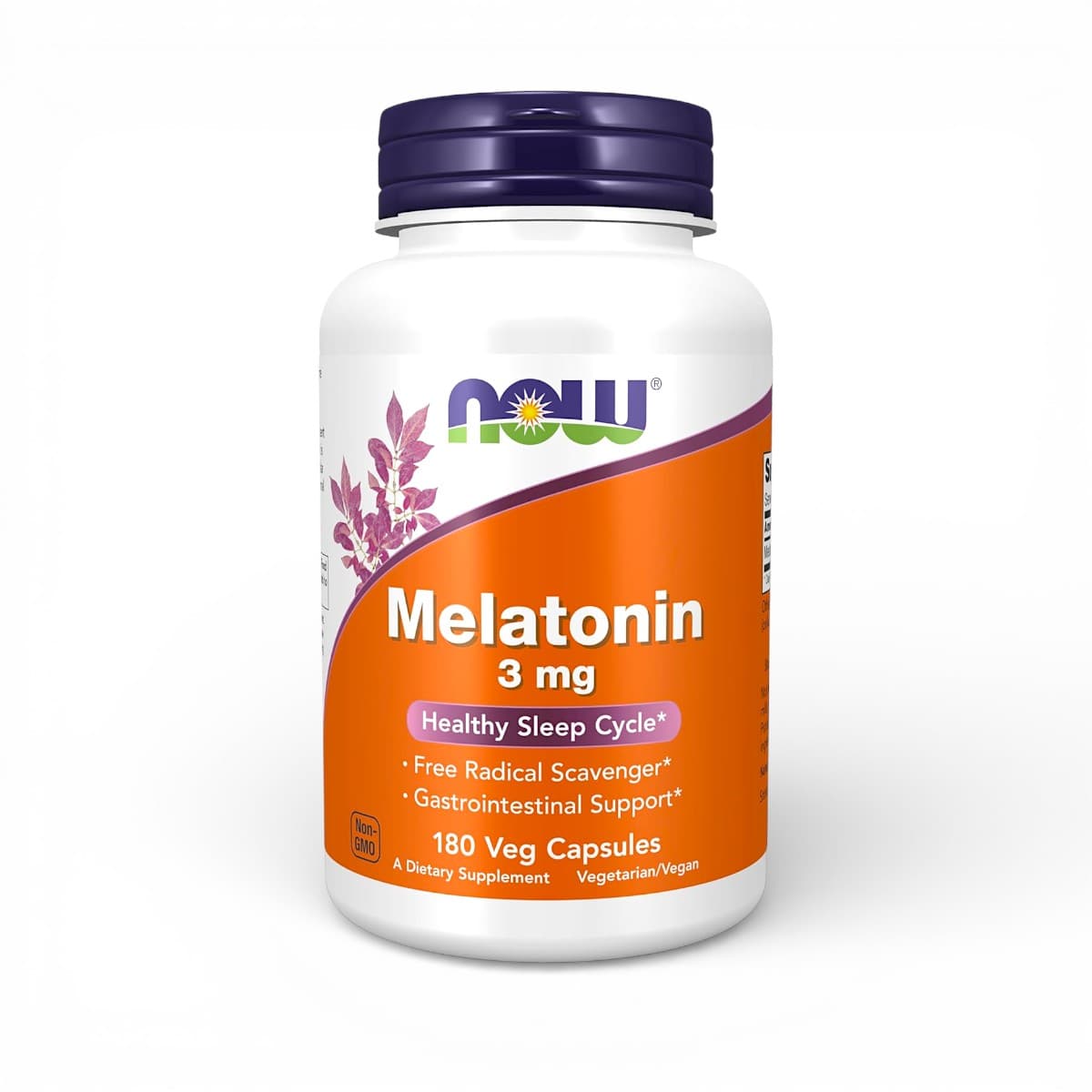 NOW Foods, Melatonin, 3 mg, 180 Veg Capsules