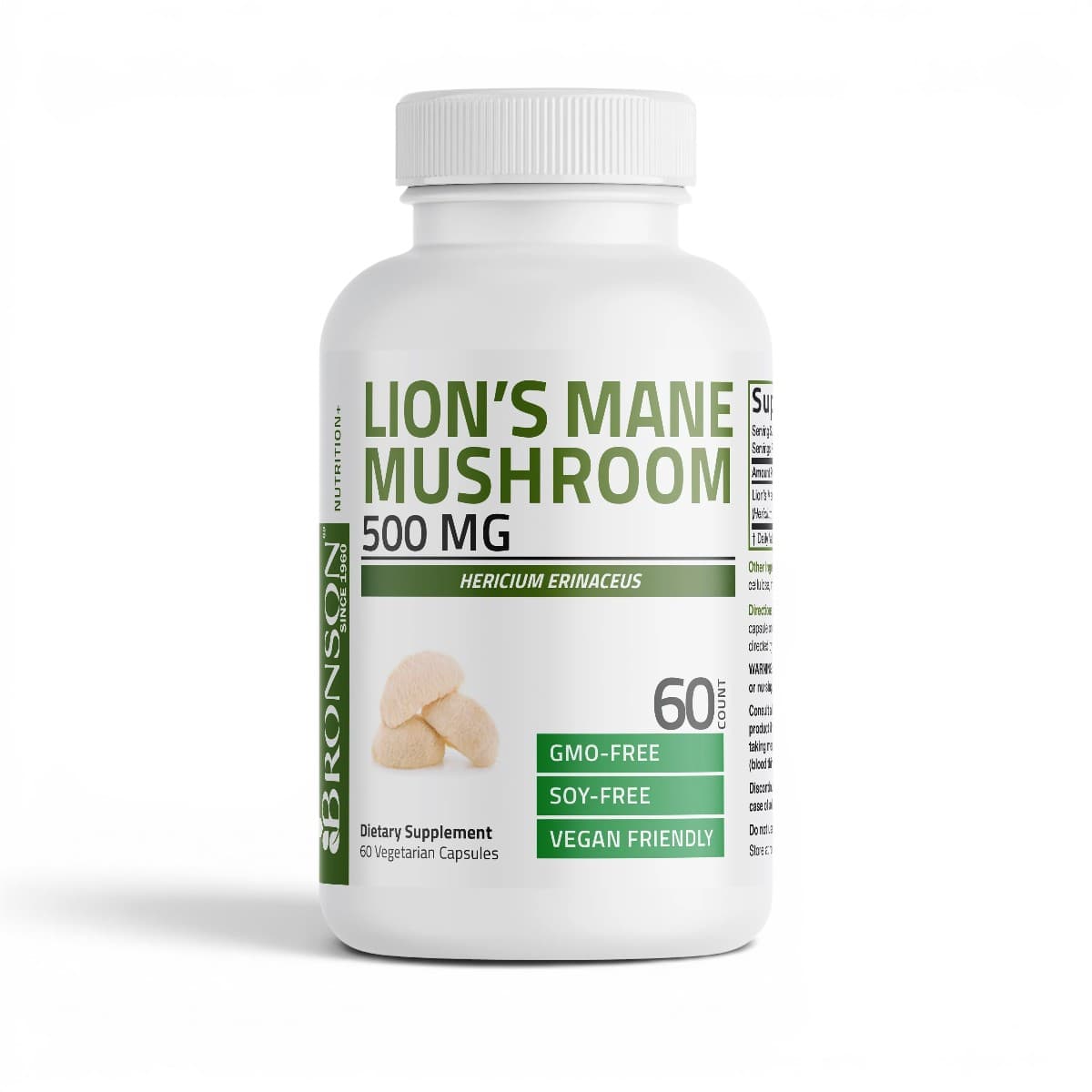 Bronson, Lion's Mane Mushroom, 500mg, 60 Capsules