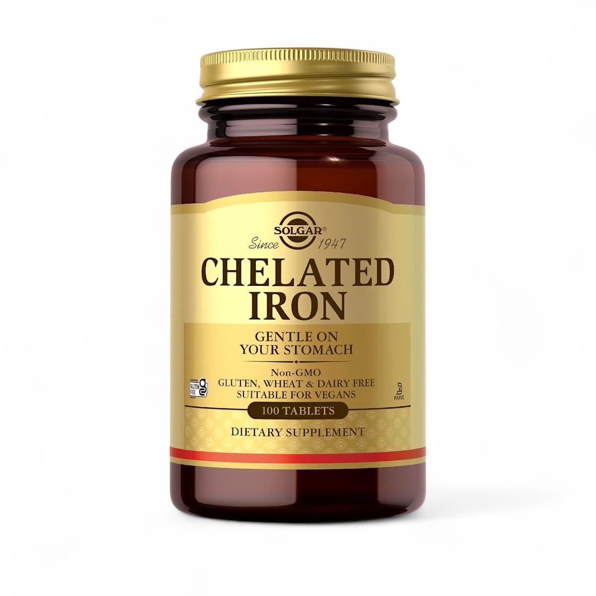 Solgar, Chelated Iron, 100 Tablets (25 mg per Tablet)
