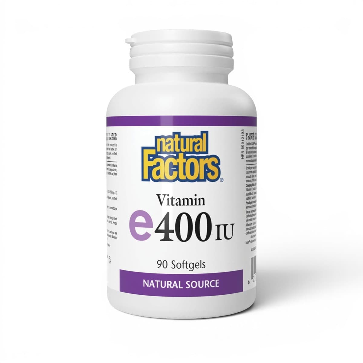 Natural Factors, Vitamin, E-400, 90 Softgels