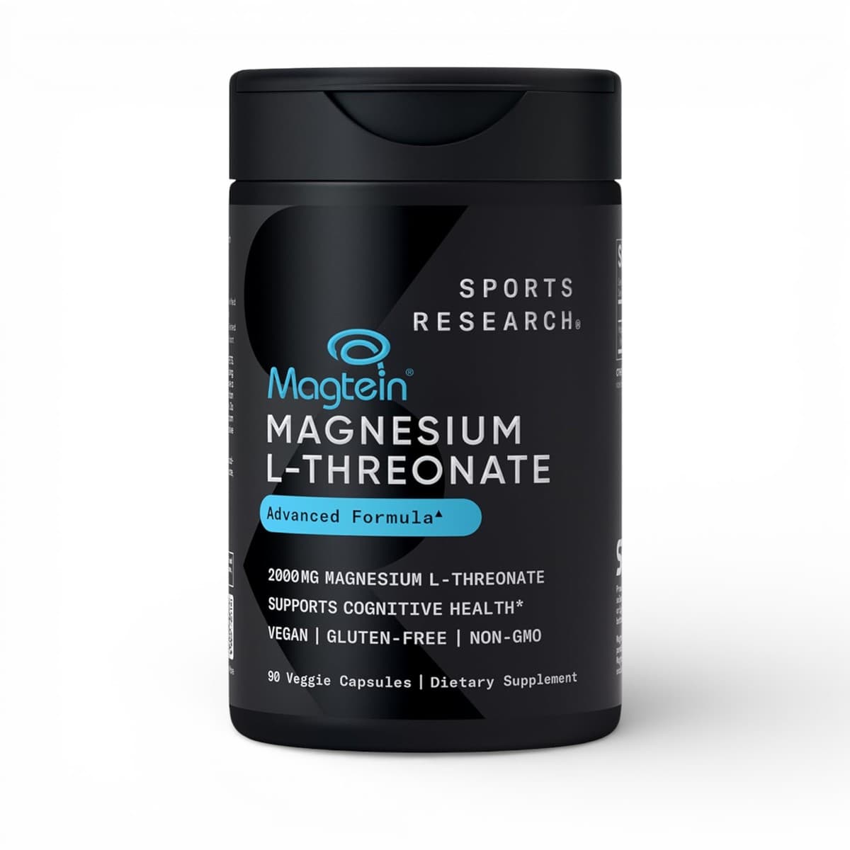 Sports Research, Magtein®, Magnesium L-Threonate, 90 Veggie Capsules (666 mg per Capsule)