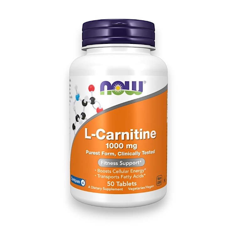 NOW Foods, L-Carnitine, 1,000 mg, 50 Tablets
