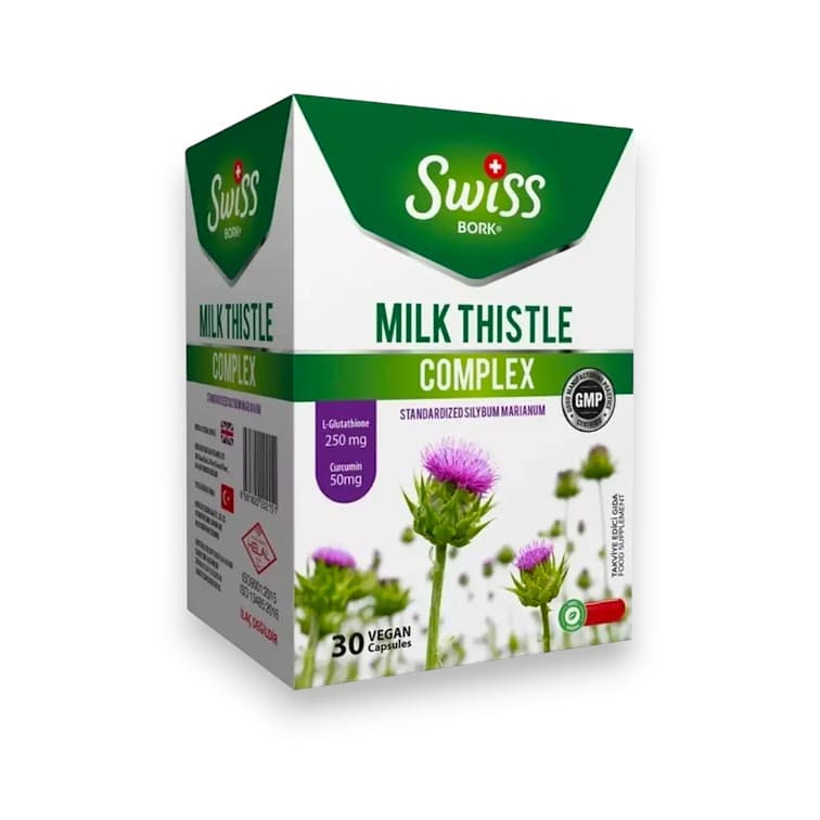 Swiss Bork, Milk thistle complex, 30 vegcaps