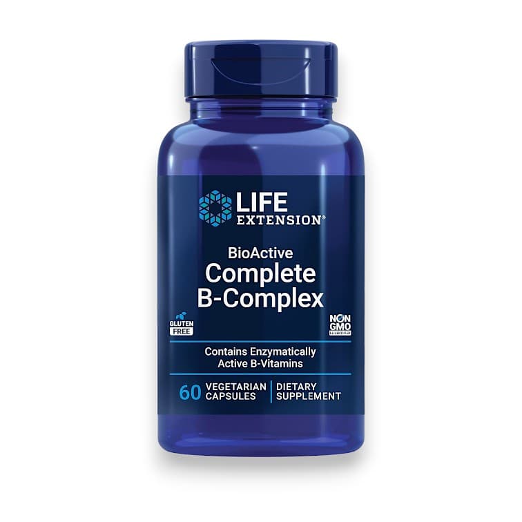 Life Extension, BioActive Complete B-Complex, 60 Vegetarian Capsules