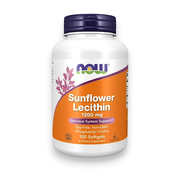 NOW Foods, Sunflower Lecithin, 1,200 mg, 100 Softgels