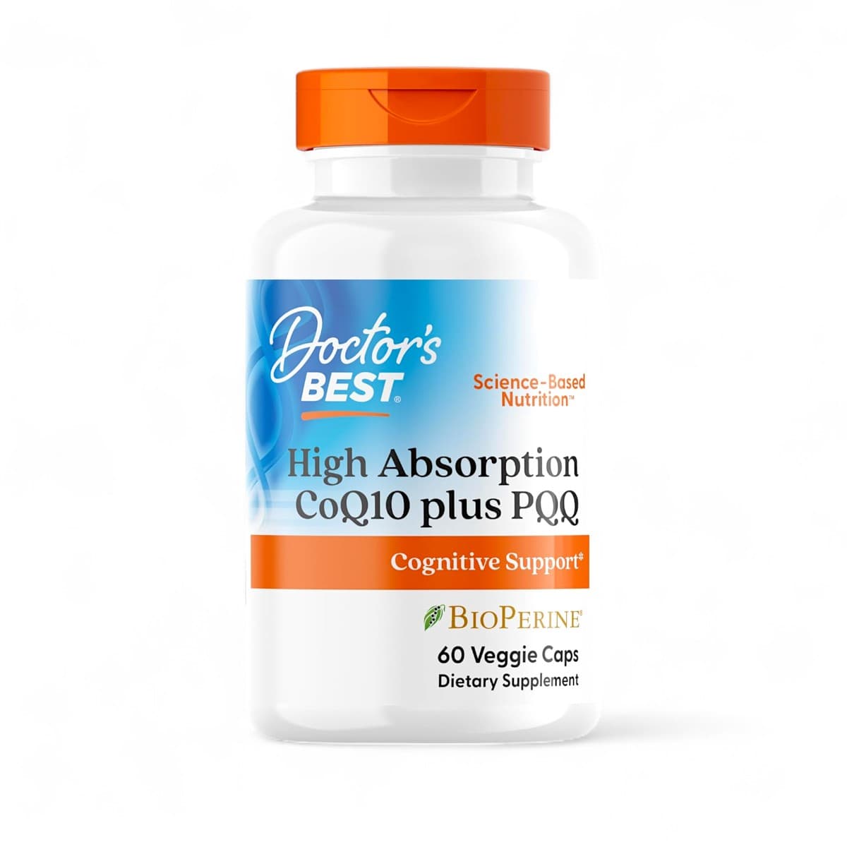 Doctor's Best, High Absorption CoQ10 Plus PQQ, 60 Veggie Caps