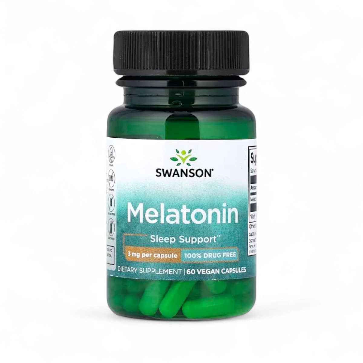 Swanson, Melatonin, 3 mg, 60 Capsules