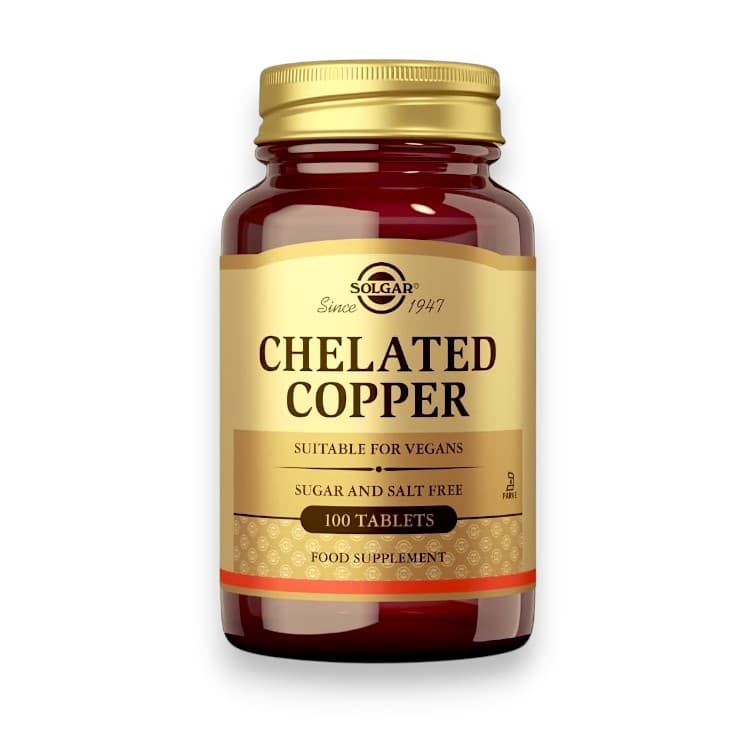 Solgar, Chelated Copper, 100 Tablets