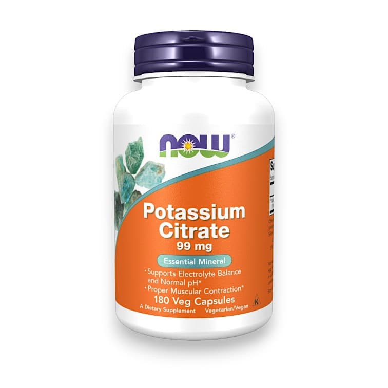 NOW Foods, Potassium Citrate, 99 mg, 180 Veg Capsules