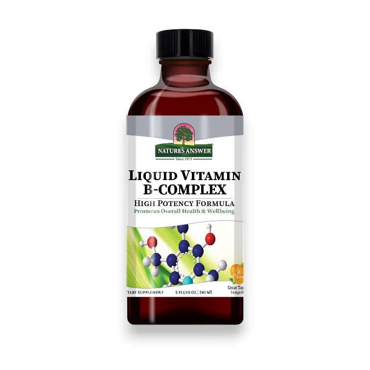 Nature's Answer, Liquid Vitamin B-Complex, Tangerine , 8 fl oz (240 ml)