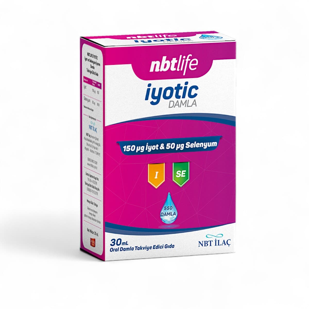 NbtLife, lotic damla Seleniyum. 30 ml