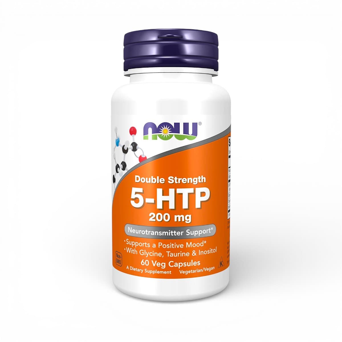 NOW Foods, 5-HTP, 200 mg, 60 Veg Capsules
