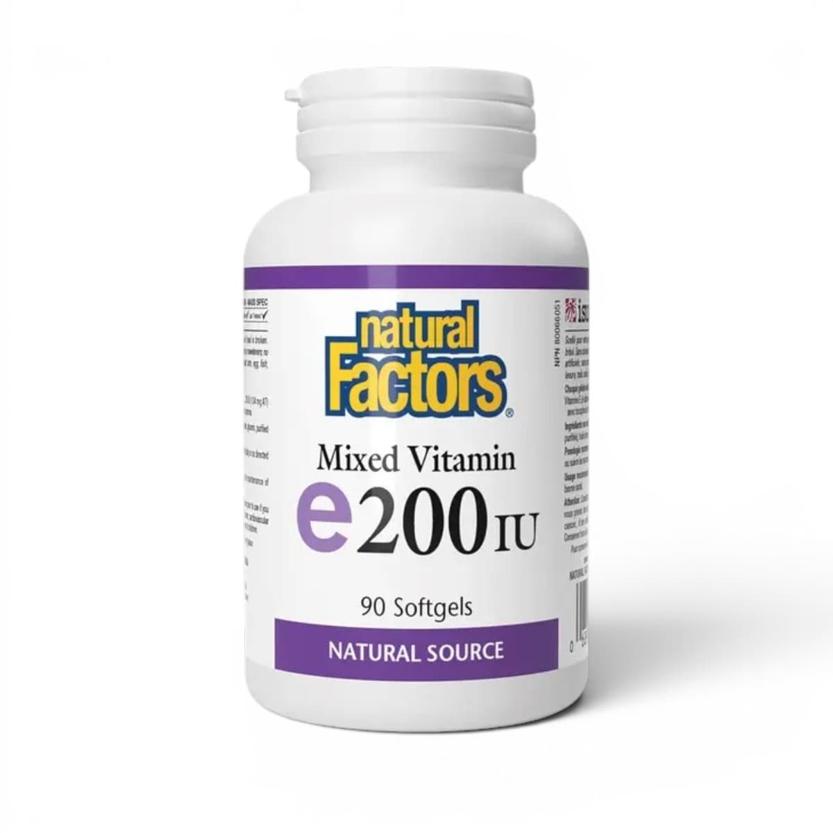 Natural Factors, Vitamin, E-200 IU 90, Softgels